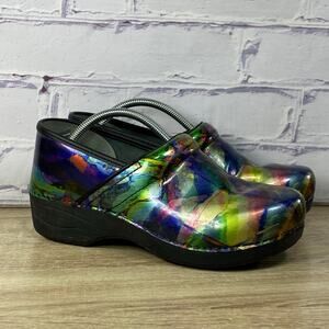 Dansko XP 2.0 Color Wash Patent Leather Clogs EU 40 US 9.5-10 Comfort Shoes